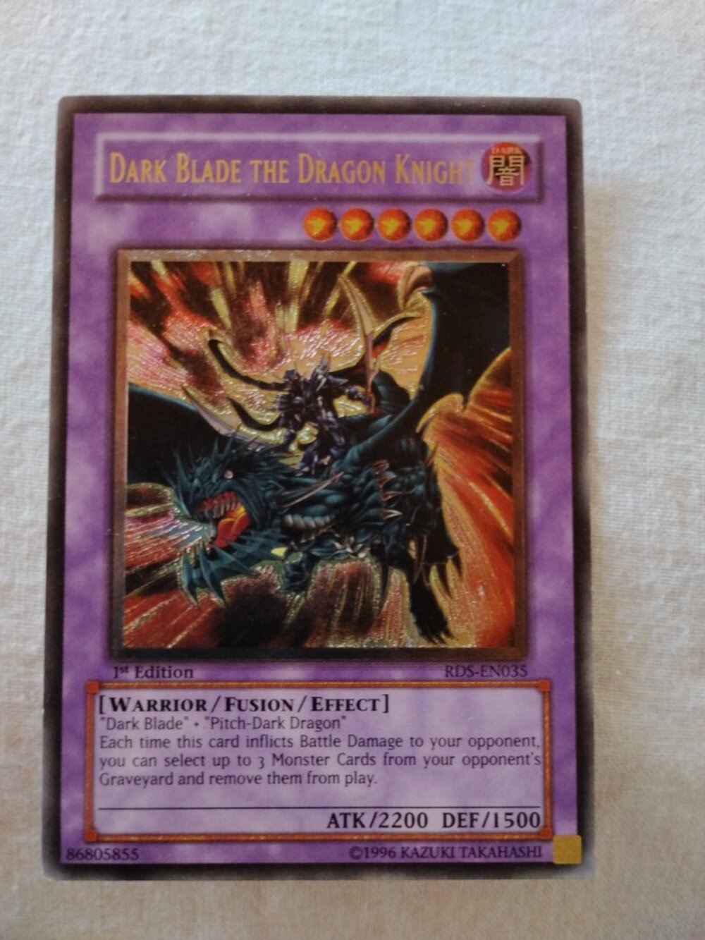 Dark Blade the Dragon Knight 1st Ed Ult Rare RDS-EN035